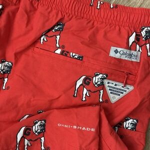 NWT Colombia Omni Shade Backcast II University Of Georgia Swim Trunks Men's 2XL